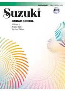 Suzuki Guitar School Volume 2-  Guitar Part BK & CD