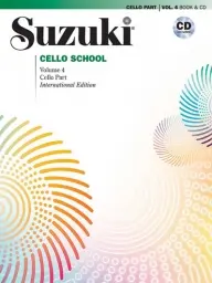 Suzuki Cello School Volume 4-  Cello Part BK & CD