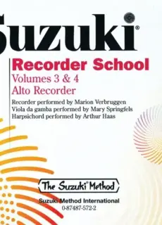 Suzuki Recorder School Volumes 3 & 4 Alto- CD